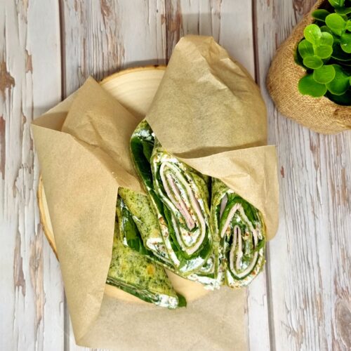 Wraps épinards jambon et ricotta