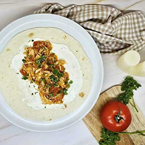 Tacos au poulet effiloché