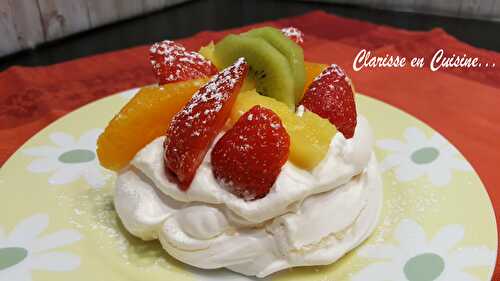 Mini Pavlova aux fruits acidulés