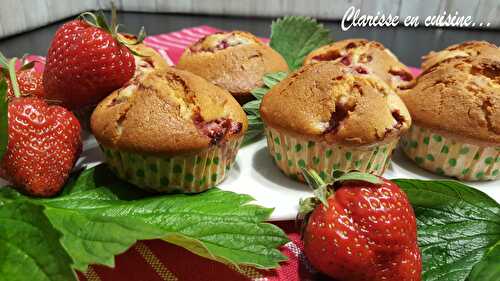 Muffins aux fraises