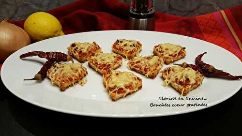 Bouchées cœur gratinées