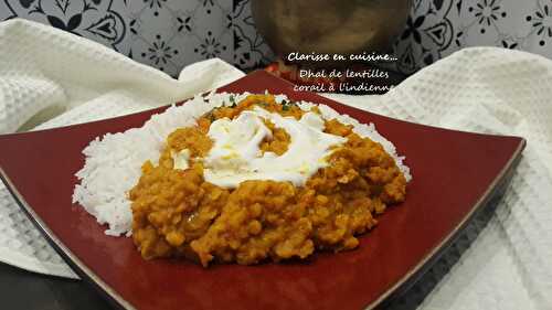 Dhal de lentilles corail à l’indienne