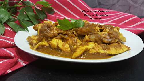 Émincé de poulet au curry