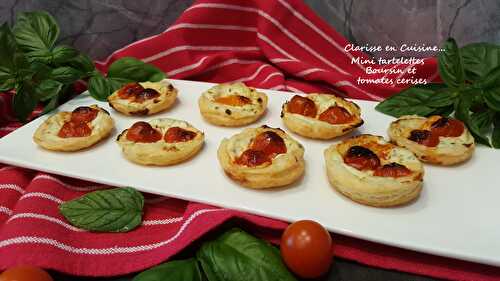 Mini tartelettes Boursin et tomates cerises