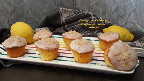 Muffins au citron intense