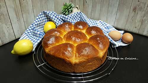 Brioche au lait concentré et au citron