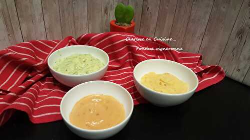 Fondue vigneronne aux trois sauces