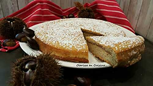 Gâteau farci à la crème de marrons tout-en-un