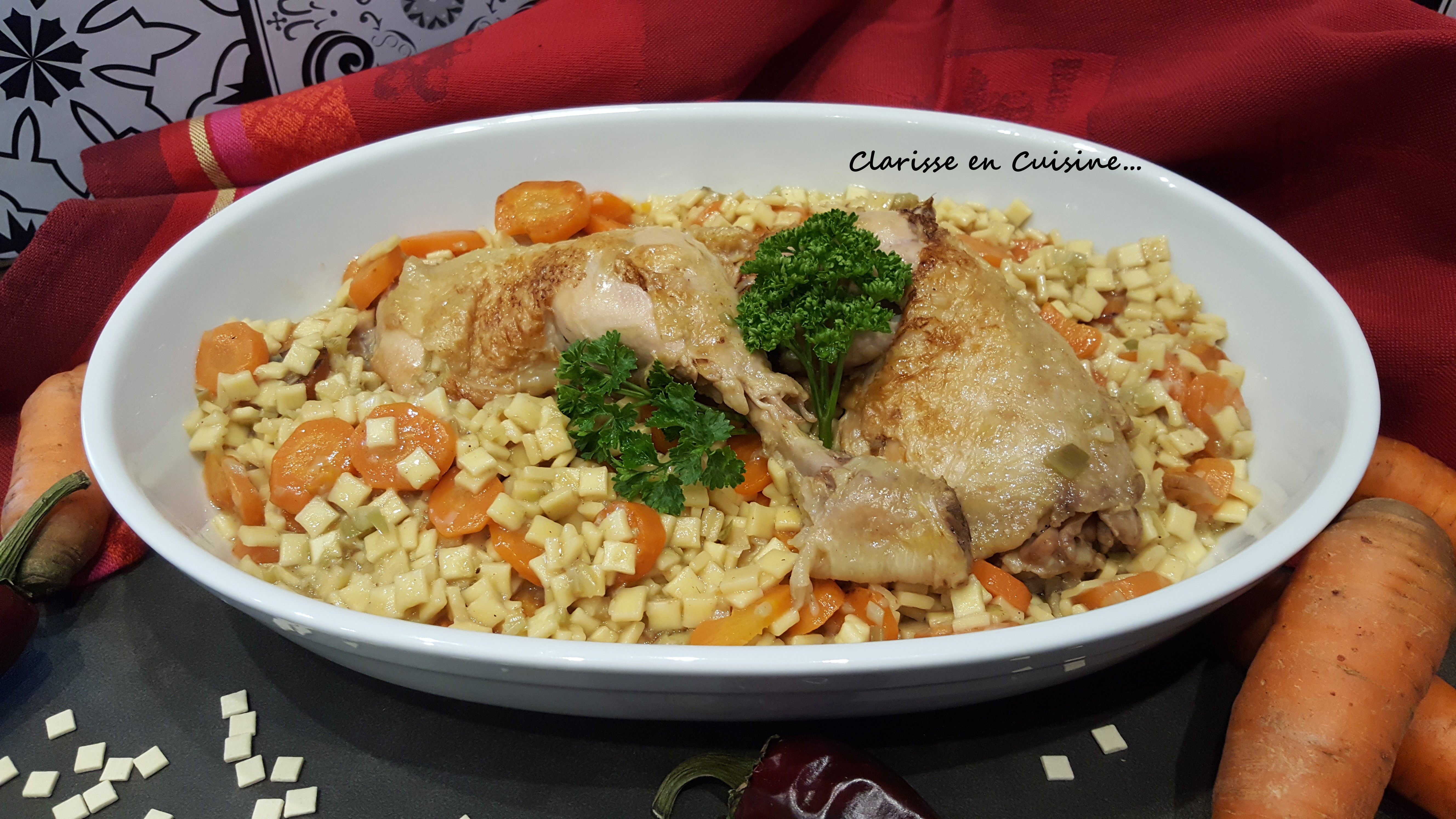 One pot cuisses de poulet aux crozets