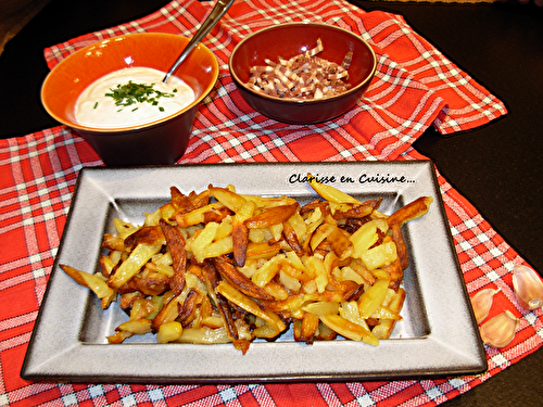 Pommes de terre rôties à l’alsacienne et fromage blanc (Bibeleskaes)