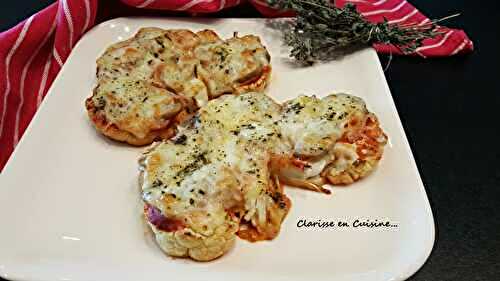 Tranches de chou-fleur saveur pizza