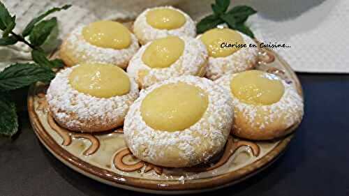 Lemon curd cookies
