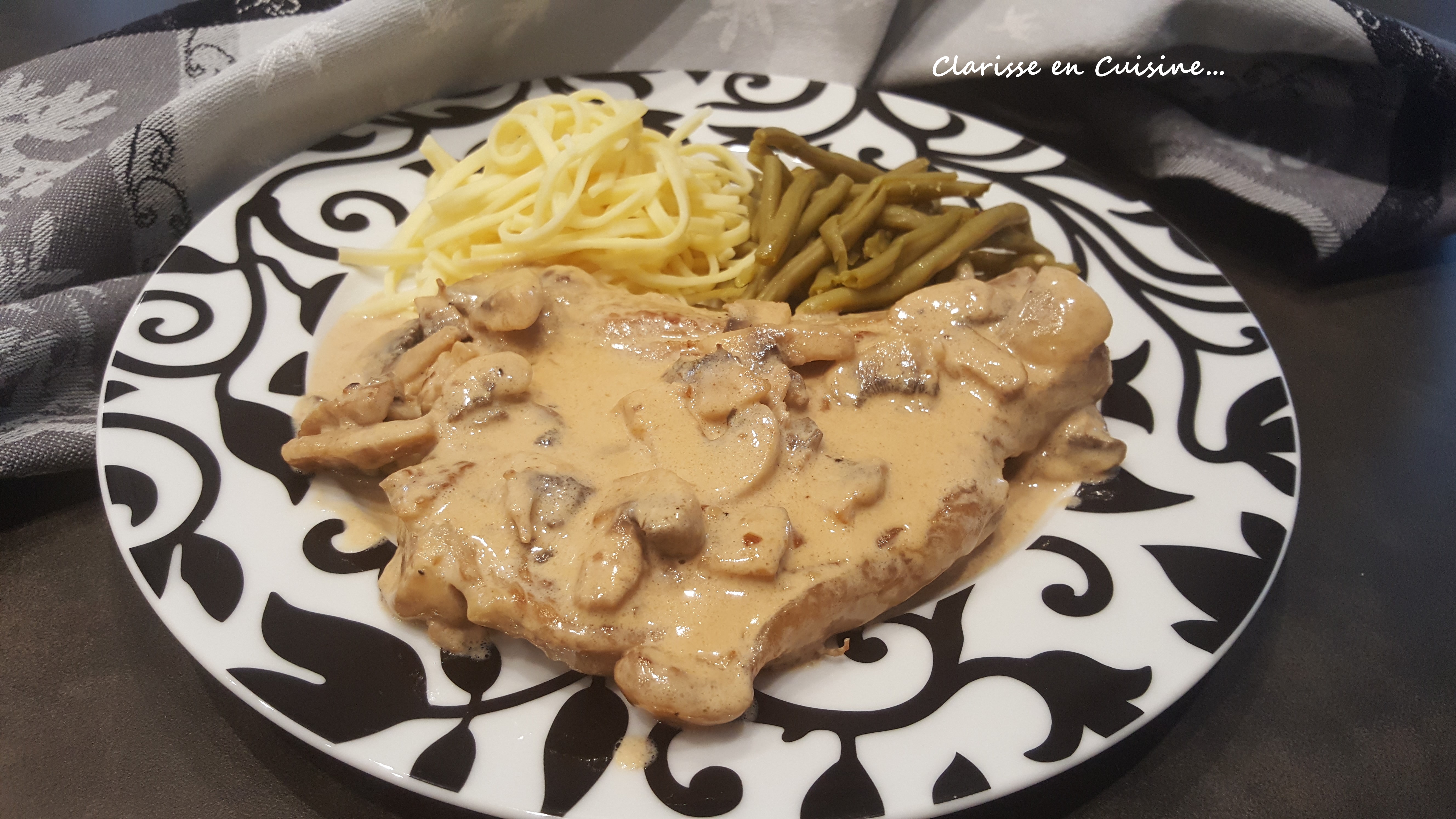 Côtes de veau à la crème de parmesan et mascarpone