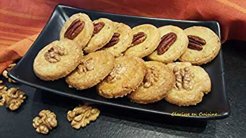 Sablés aux noix de pécan et sirop d’érable