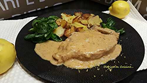 Côtes de veau sauce à la crème citronnée