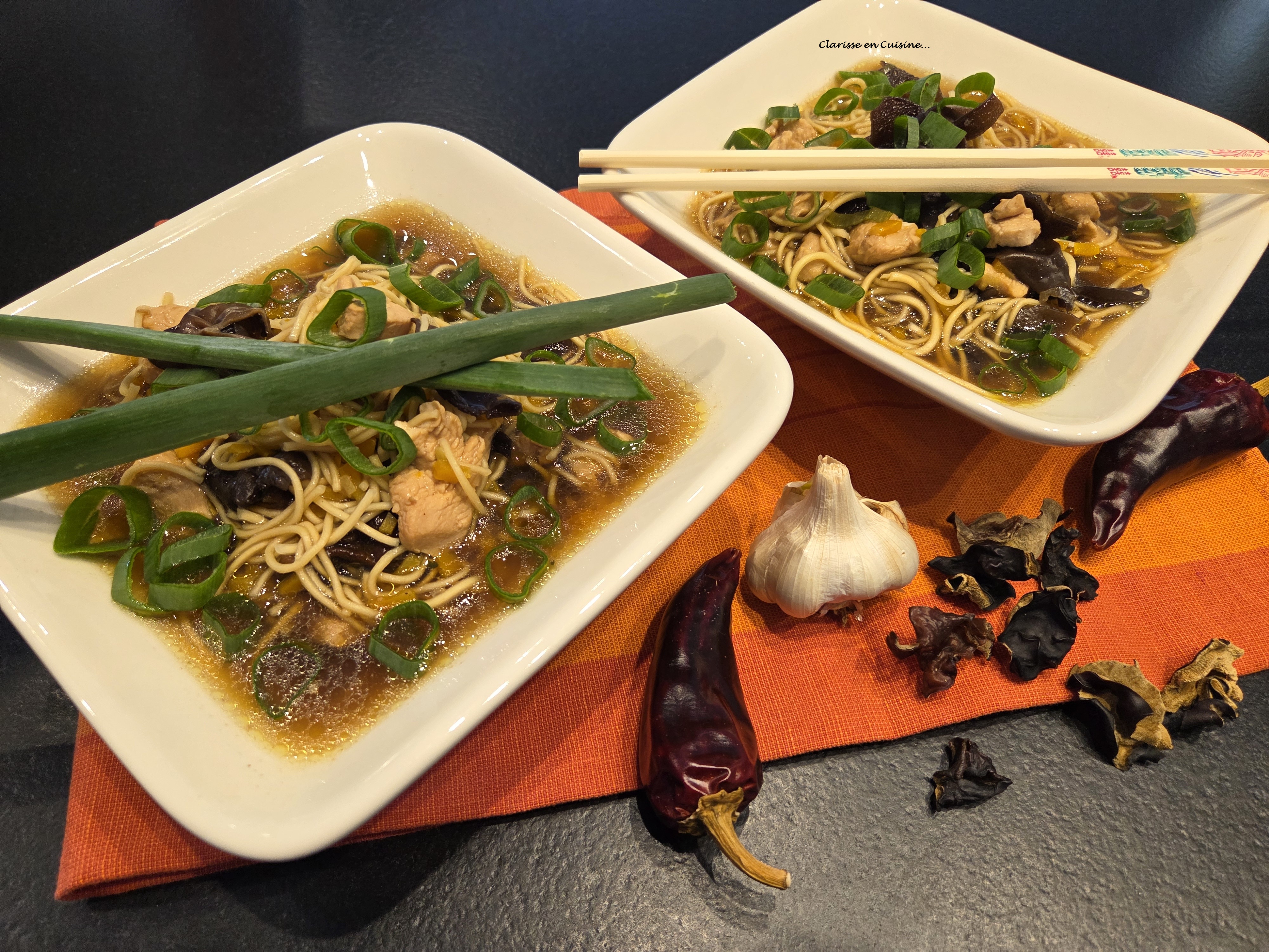 Soupe chinoise au poulet