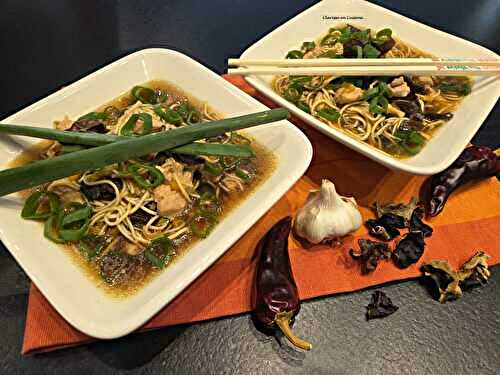 Soupe chinoise au poulet