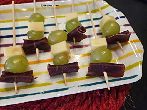 Brochettes apéritives automnales