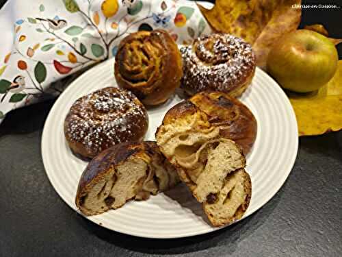 Escargots briochés à la fondue de pommes