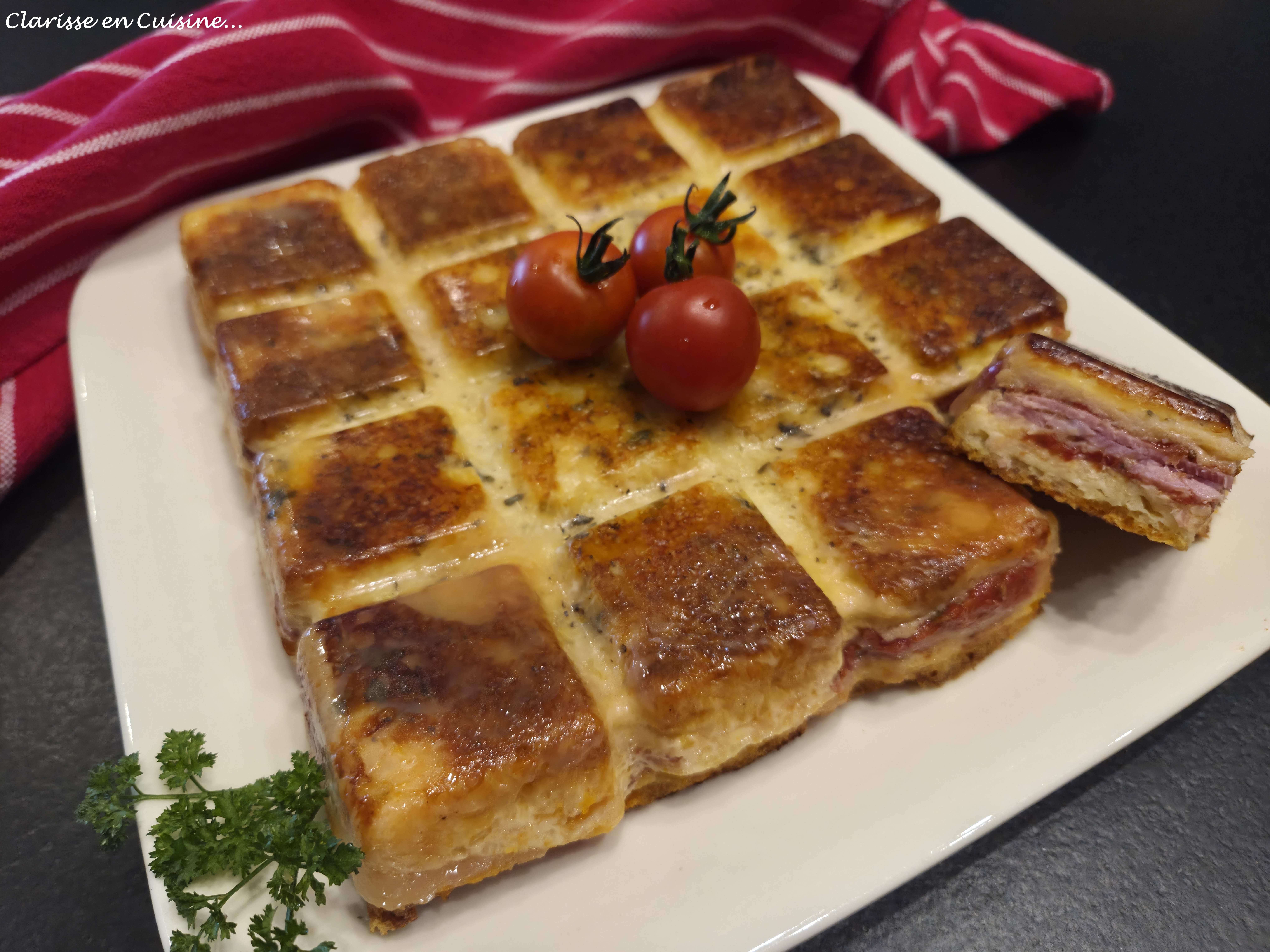 Croque tablette façon pizza