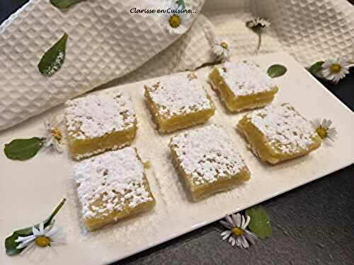 Carrés citron (lemon bars)