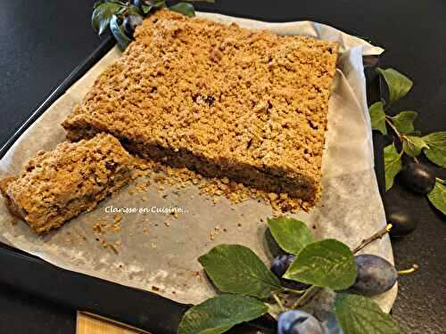Gâteau aux quetsches et streussel