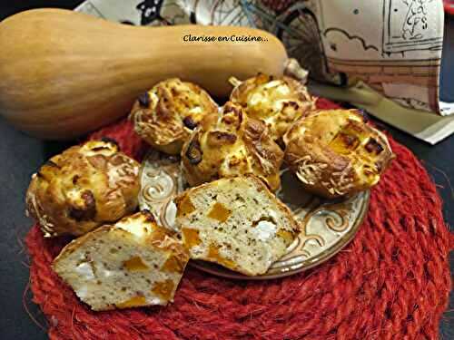 Muffins à la courge butternut et à la feta