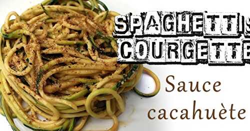 [Cru] Spaghettis de courgette sauce cacahuète