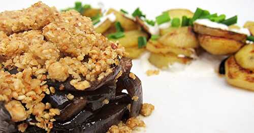 Crumble d'oignons sésame & grenailles thym olives