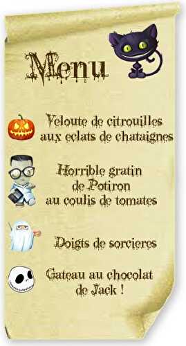 [Halloween] Le Sombre Menu