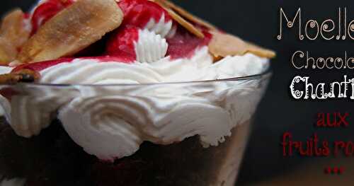 Moelleux chocolat chantilly aux fruits rouges