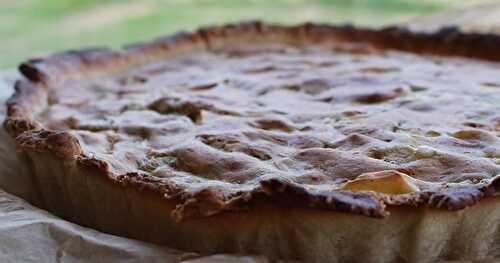 Tarte pommes-rhubarbe