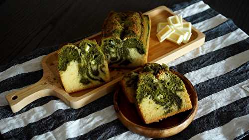 Recette japonaise : Cake marbré au matcha