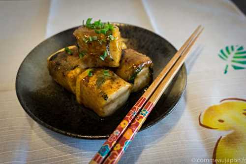 Recette japonaise : Dés de tofu au porc