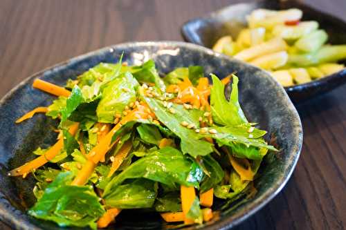 Salade de céleri et carottes au sésame - Comme au Japon