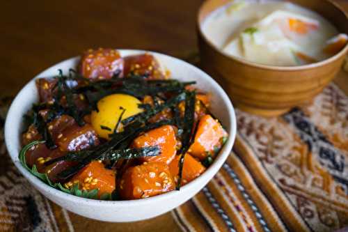 Yukke Don - Bol de riz et poisson mariné