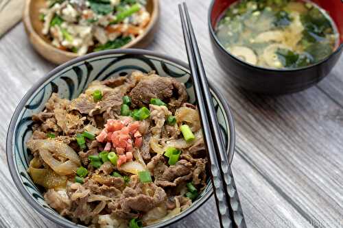 Gyudon- Bol de riz et boeuf - 牛丼