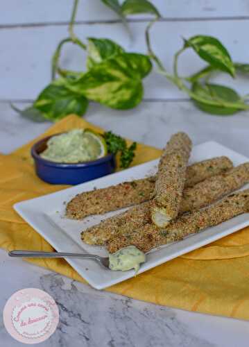 Asperges panées ~ Crème verte aux oeufs