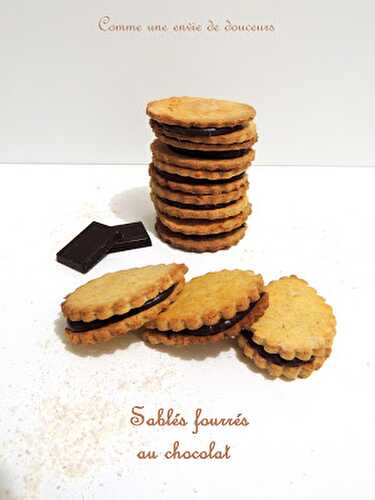 Biscuits sablés fourrés comme des Princes – Chocolate stuffed biscuits