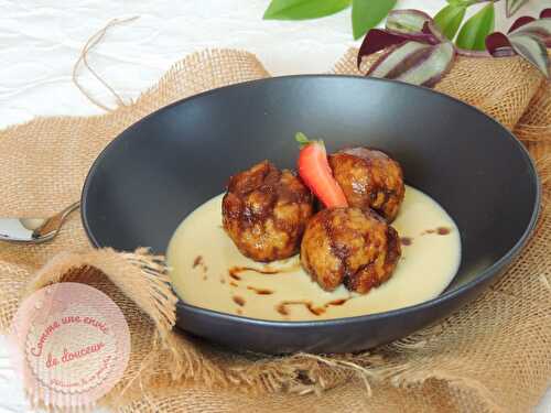 Coconut & chocolate dumplings ~ Boulettes sucrées