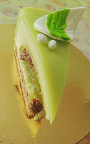 Entremets pomme verte & citron