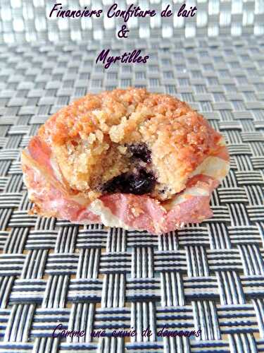 Financiers confiture de lait & myrtilles – « Financiers » dulce de leche & blueberry