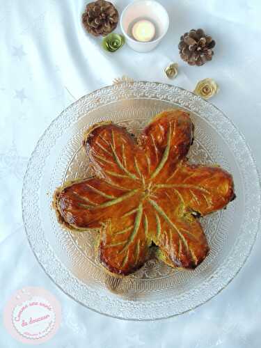 Galette des rois Thé Matcha Myrtilles ~ Feuilletage inversé