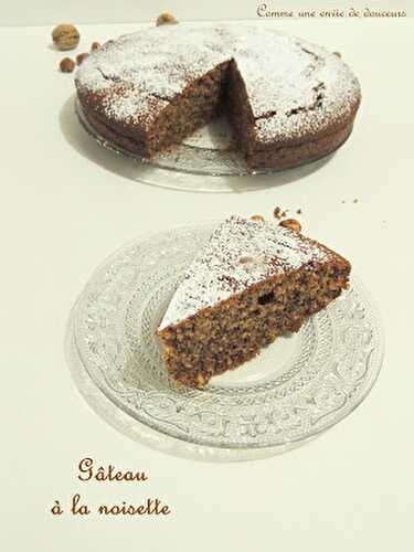 Gâteau aux noisettes – Hazelnut cake