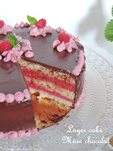 Layer cake mûre chocolat – Blackberry & chocolate layer cake – Comme une envie de douceur