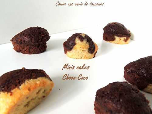 Mini cakes moelleux coco chocolat – Comme une envie de douceur