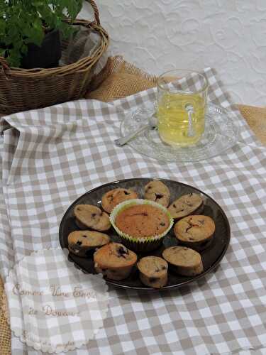 Minis fondants marron & myrtille ~Mini chestnut & blueberry cake