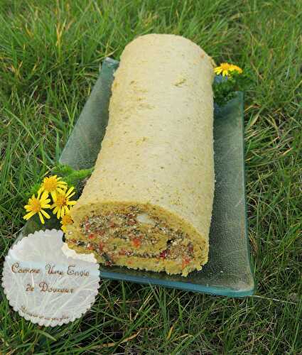 Roulé oseille poivron – Roll cake sorrel & pepper