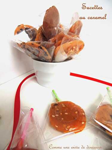 Sucettes caramel – Caramel lolipops