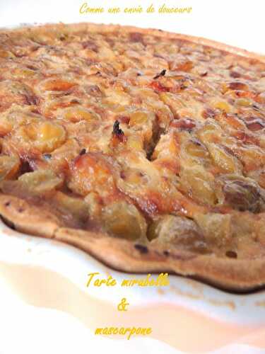 Tarte aux mirabelles – Mirabelles plums pie